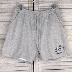 SUNSATIONS Virginia Beach Pull On Casual Cotton Blend Shorts Gray-Small